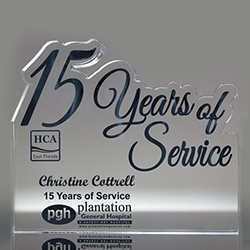 15 Years of Service Trophy